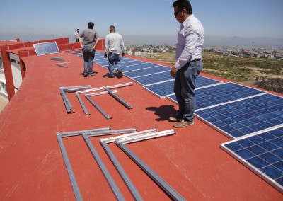 Casa Manresa now has solar panels for alternative energy.