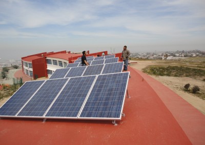 Casa Manresa now has solar panels for alternative energy.